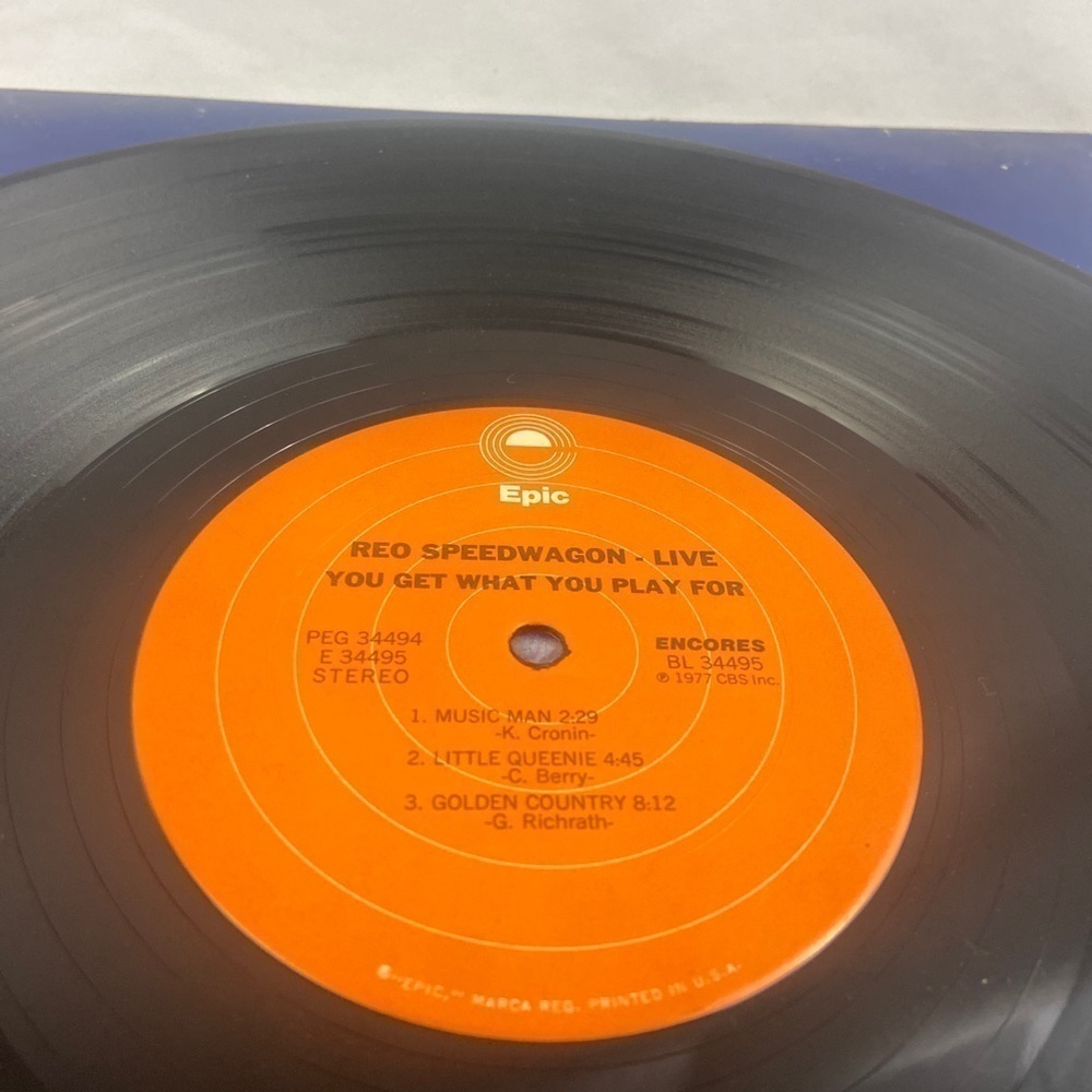 REO Speedwagon LP LIVE You Get What You Play For - Picture 8 of 11